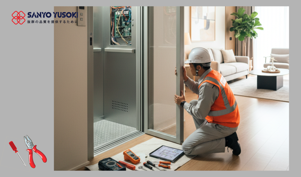 Bảo trì thang máy mỗi tháng một lần Sanyo