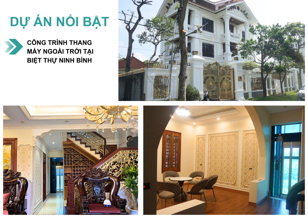 Công trình thang máy thực tế tại Sanyo trên toàn quốc