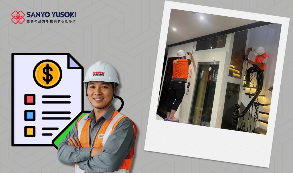 Bản báo giá chi tiết về công trình thang máy cho khách hàng minh bạch rõ ràng