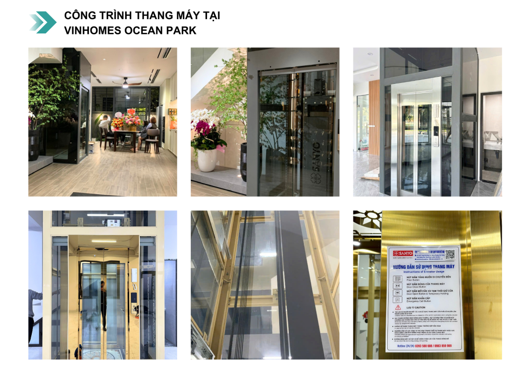 Một số mẫu thang liên doanh gia đình Sanyo