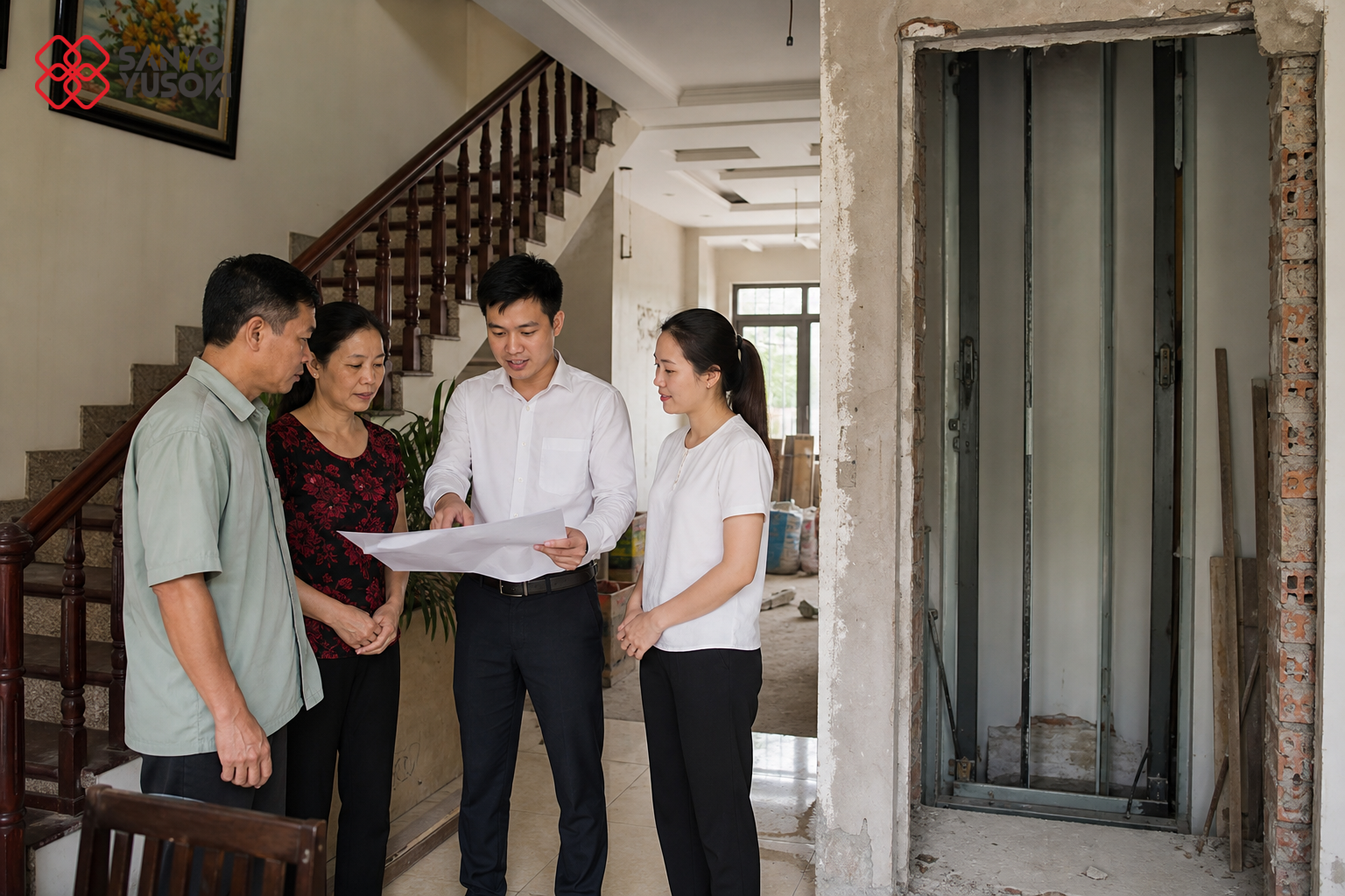 Thang máy SANYO YUSOKI – hình ảnh minh họa 1