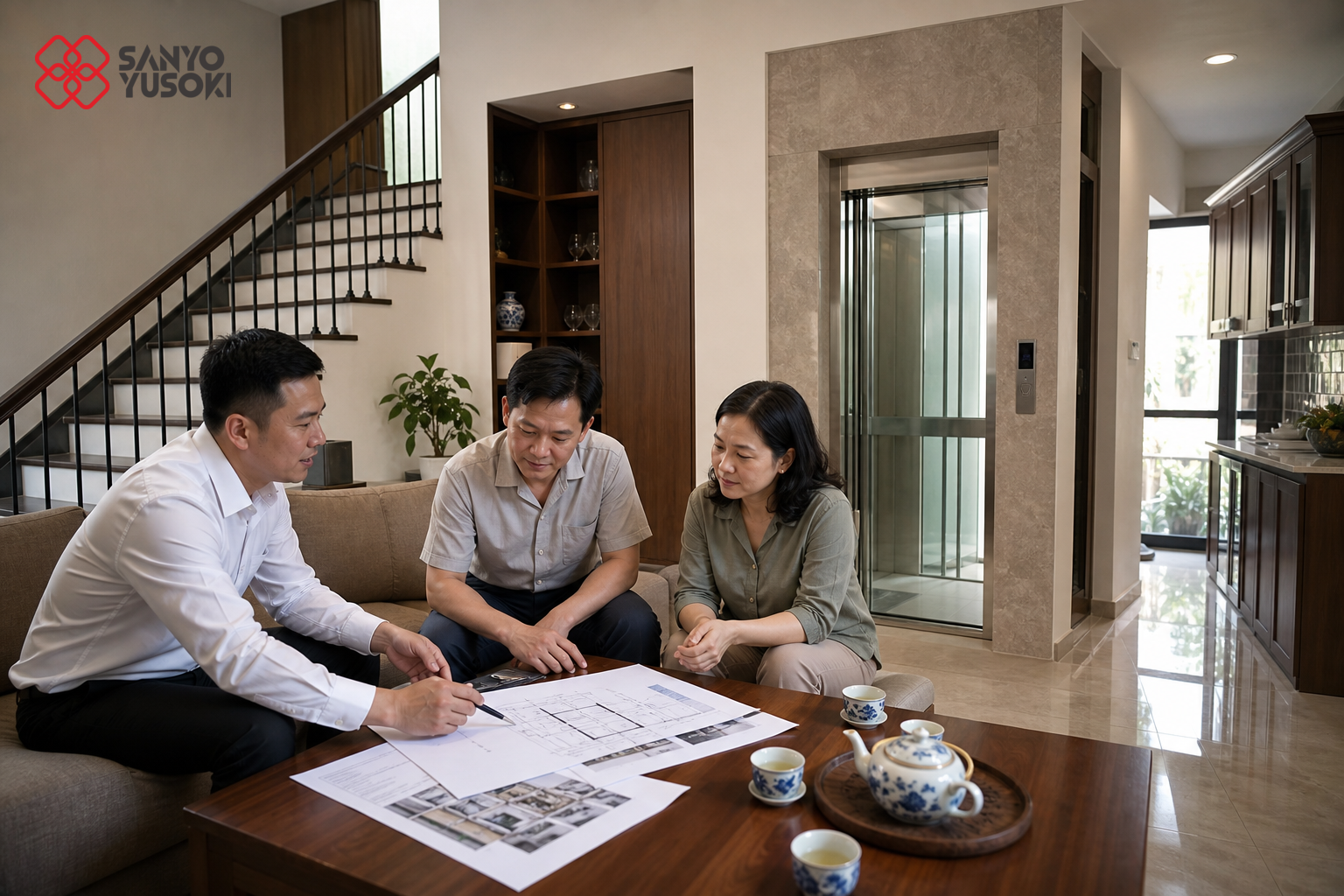 Thang máy SANYO YUSOKI – hình ảnh minh họa 1