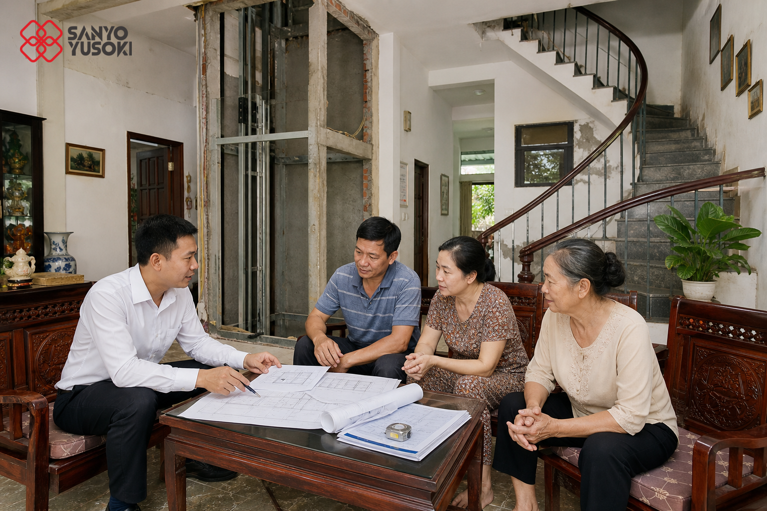 Thang máy SANYO YUSOKI – hình ảnh minh họa 2
