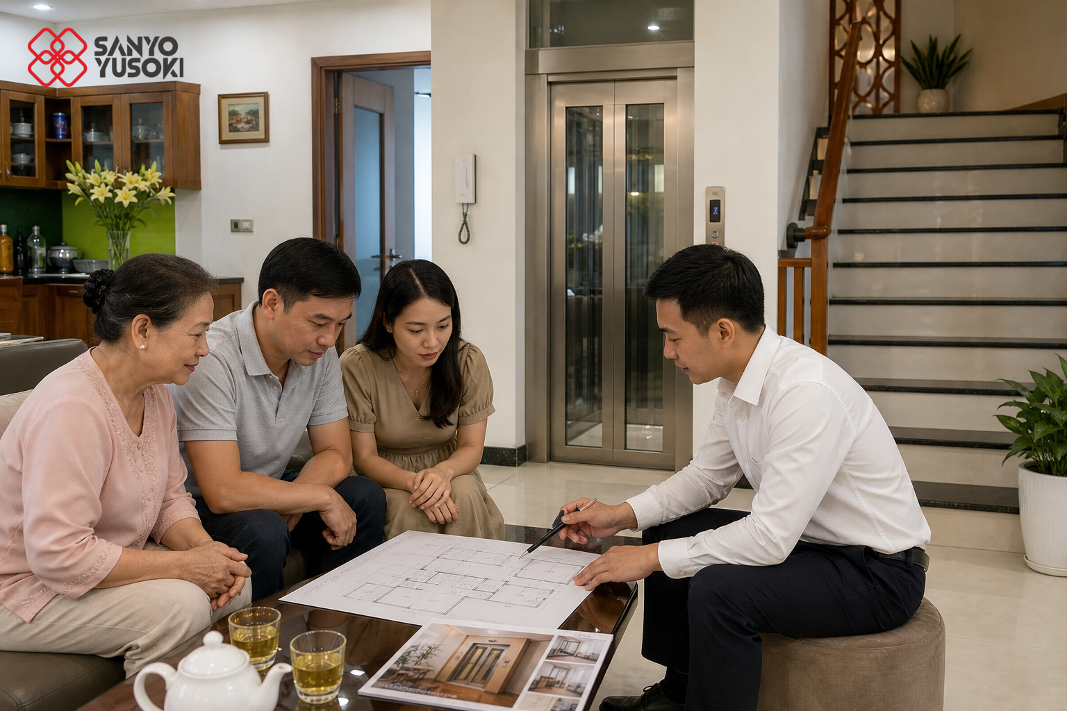 Thang máy SANYO YUSOKI – hình ảnh minh họa 1