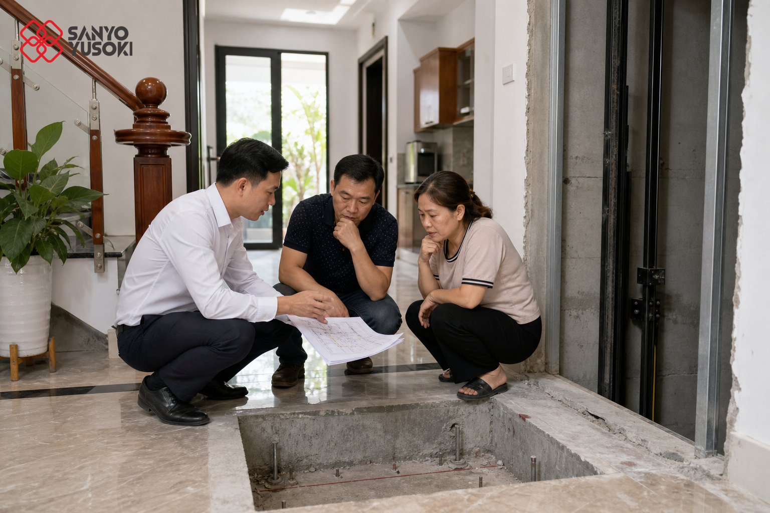 Thang máy SANYO YUSOKI – hình ảnh minh họa 1