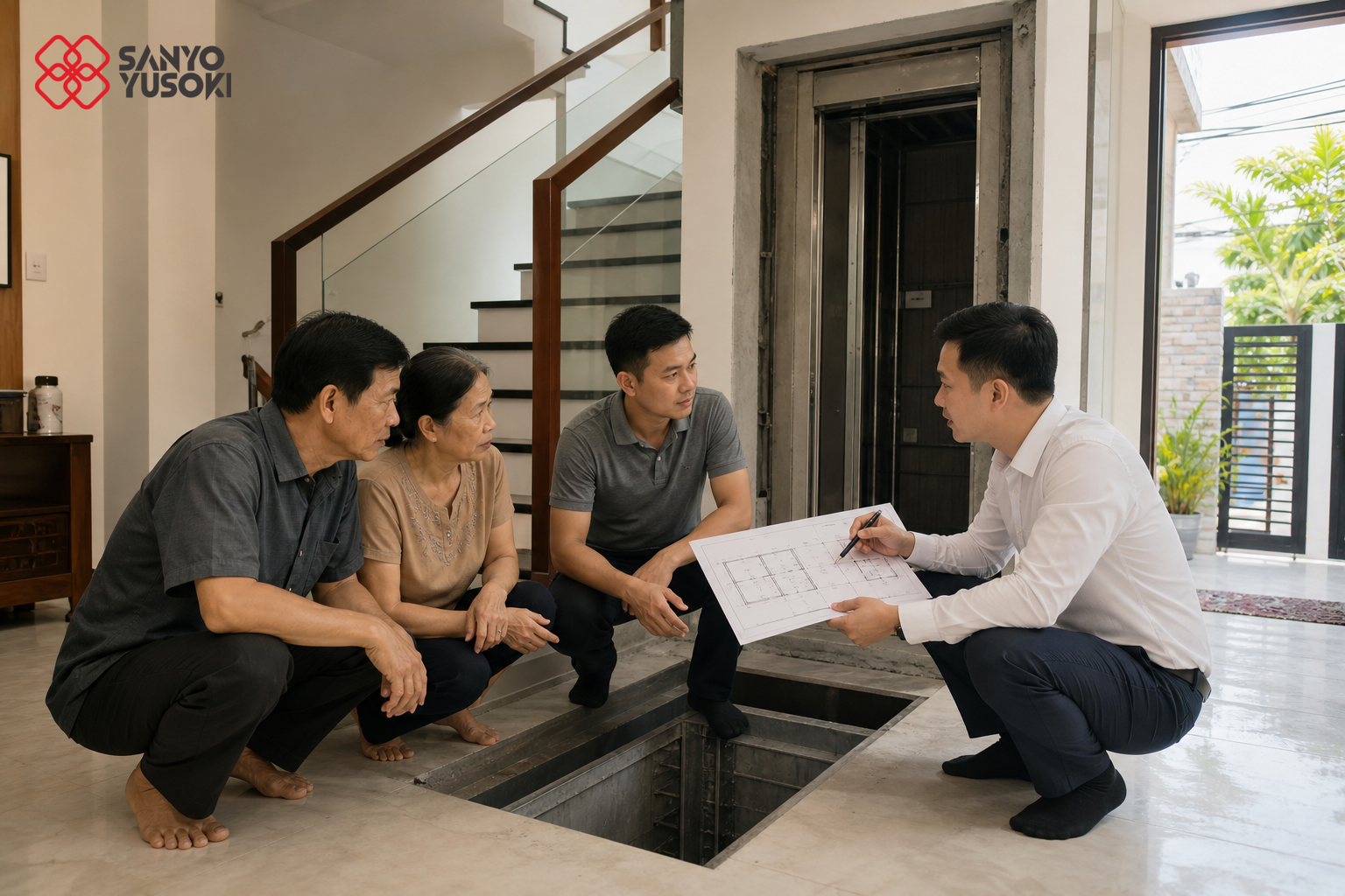 Thang máy SANYO YUSOKI – hình ảnh minh họa 2