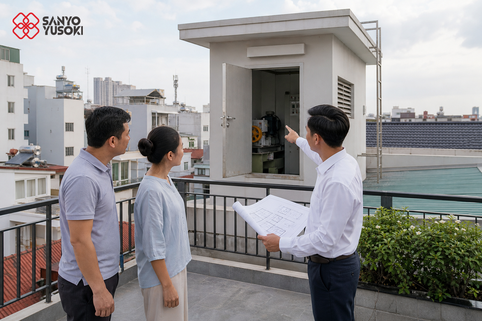 Thang máy SANYO YUSOKI – hình ảnh minh họa 1
