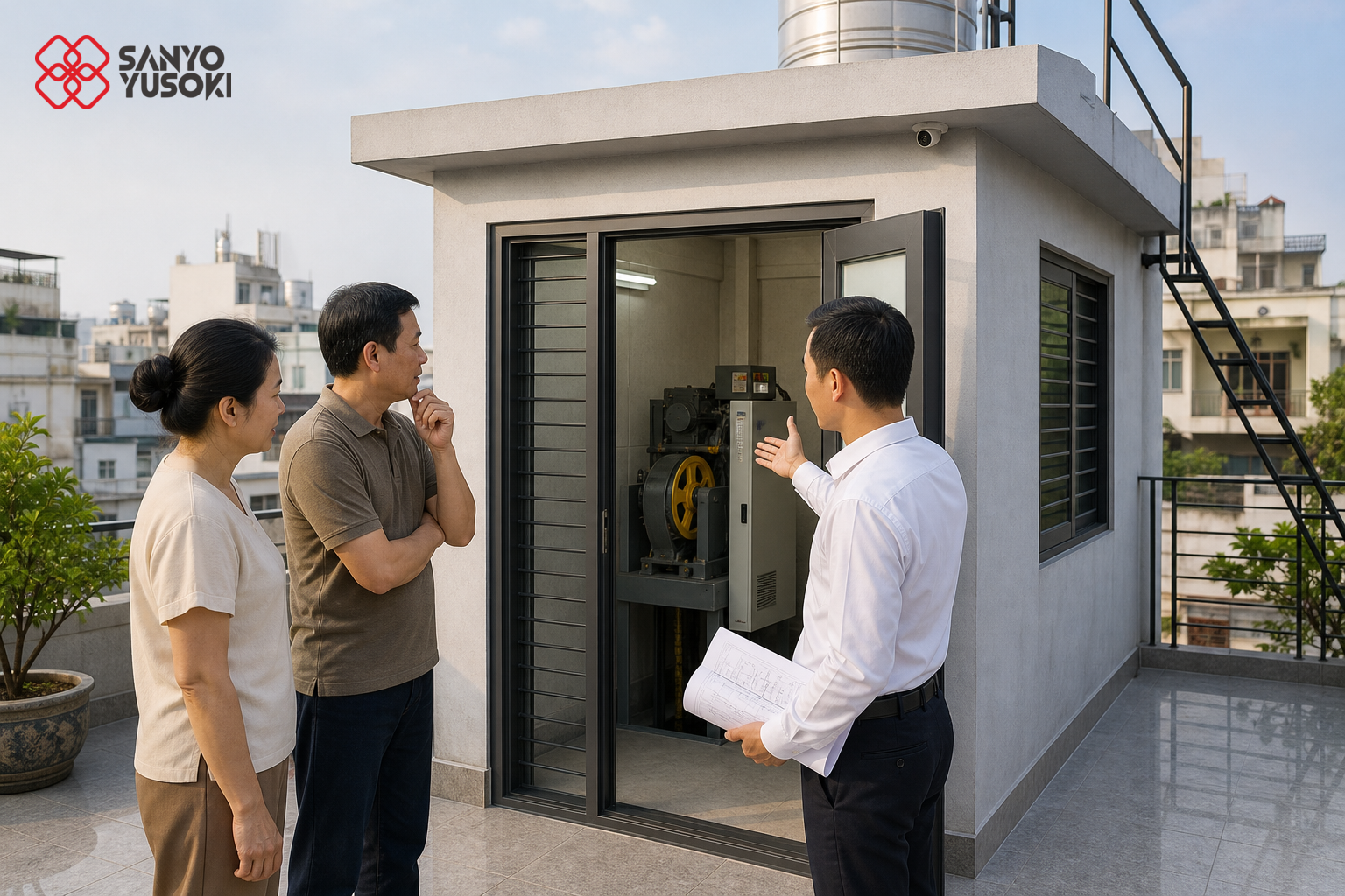 Thang máy SANYO YUSOKI – hình ảnh minh họa 2