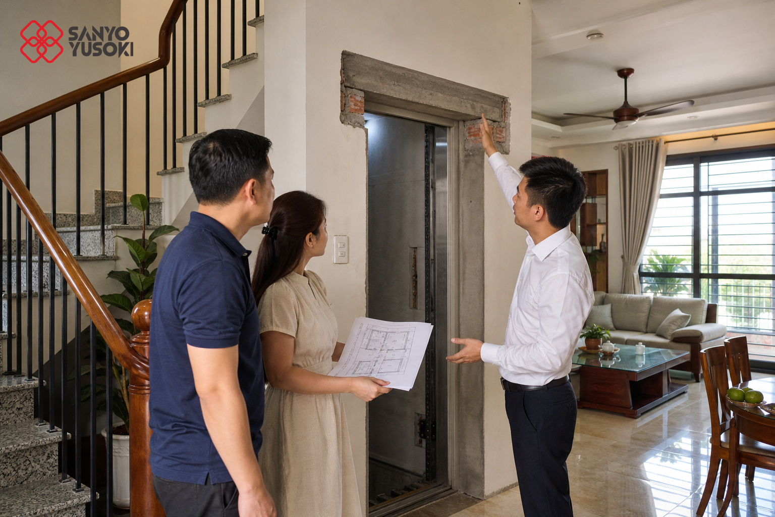 Thang máy SANYO YUSOKI – hình ảnh minh họa 1