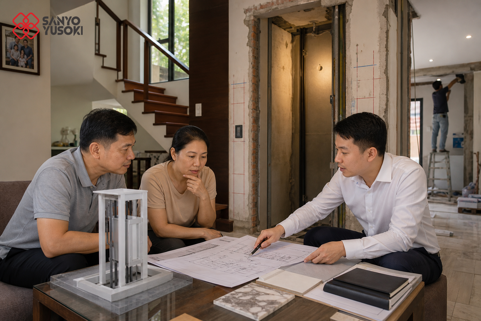 Thang máy SANYO YUSOKI – hình ảnh minh họa 1