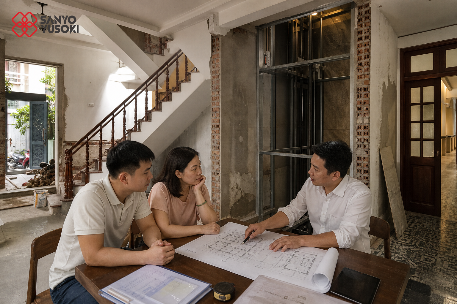 Thang máy SANYO YUSOKI – hình ảnh minh họa 1