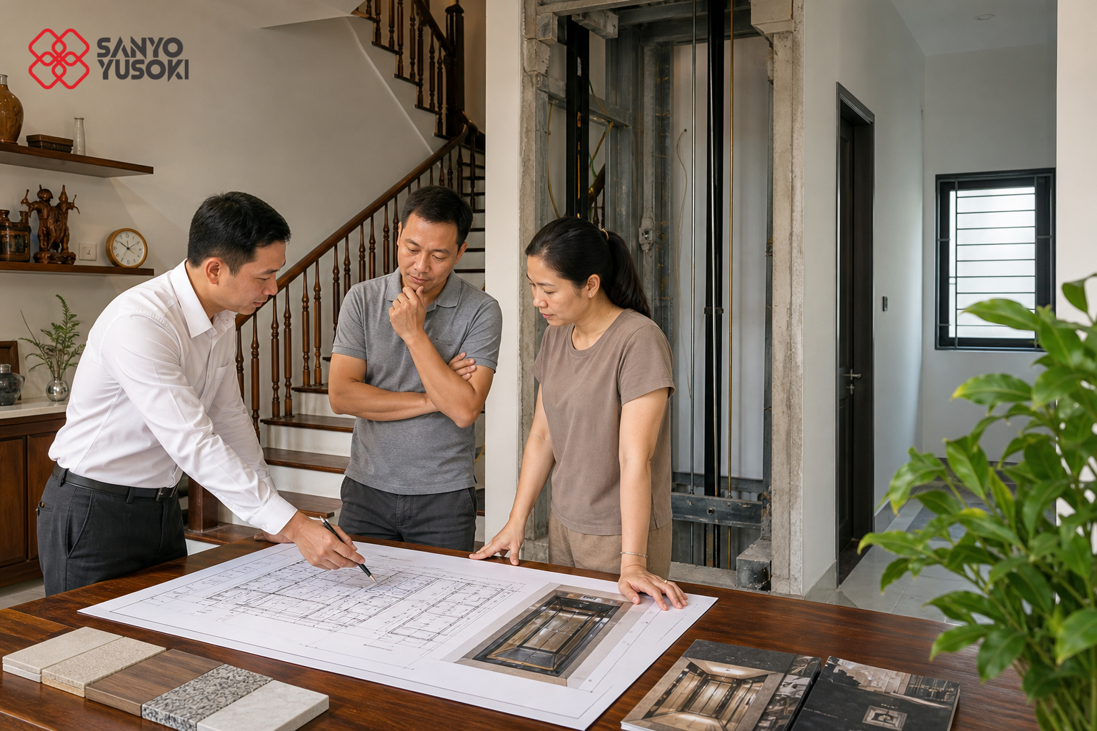 Thang máy SANYO YUSOKI – hình ảnh minh họa 2