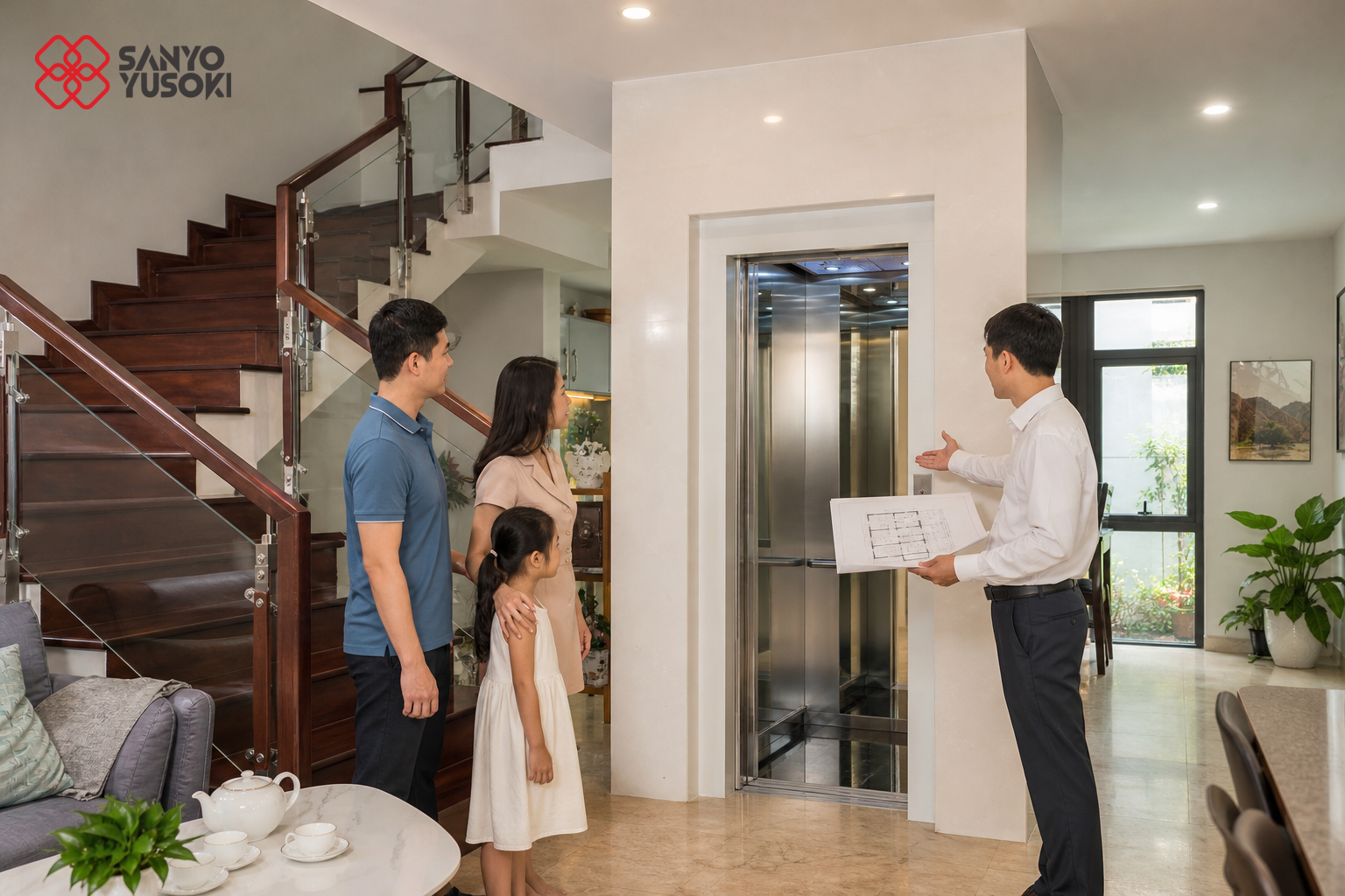 Thang máy SANYO YUSOKI – hình ảnh minh họa 1