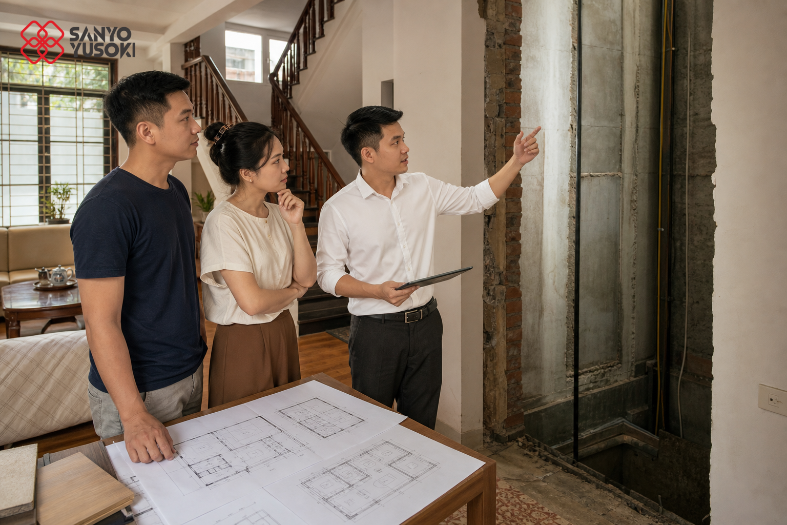 Thang máy SANYO YUSOKI – hình ảnh minh họa 1